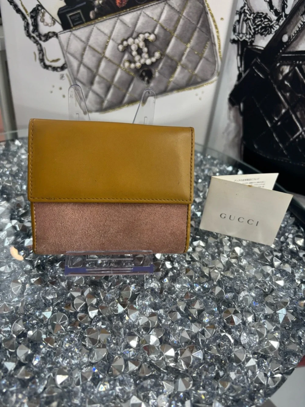 Gucci RARE vintage G-logo bi-fold wallet EUC - Picture 4 of 17